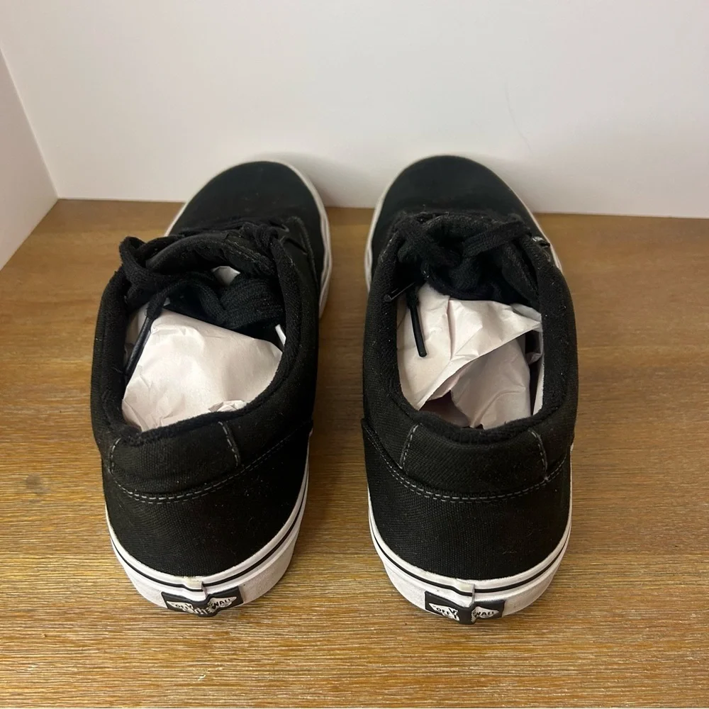 Vans Men's Athletic Low Top Textile Canvas Skate Shoes Black TB4R US 10 - Picture 5 of 8